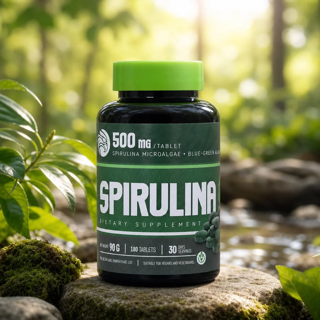 Mannavita Spirulina 500 mg tablety • 180 ks.