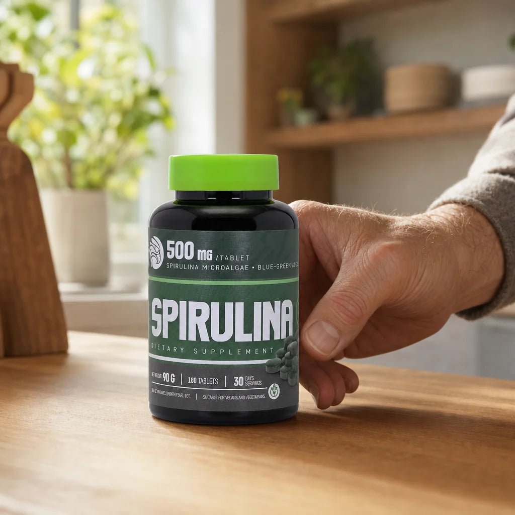 Mannavita Spirulina 500 mg tablety • 180 ks.