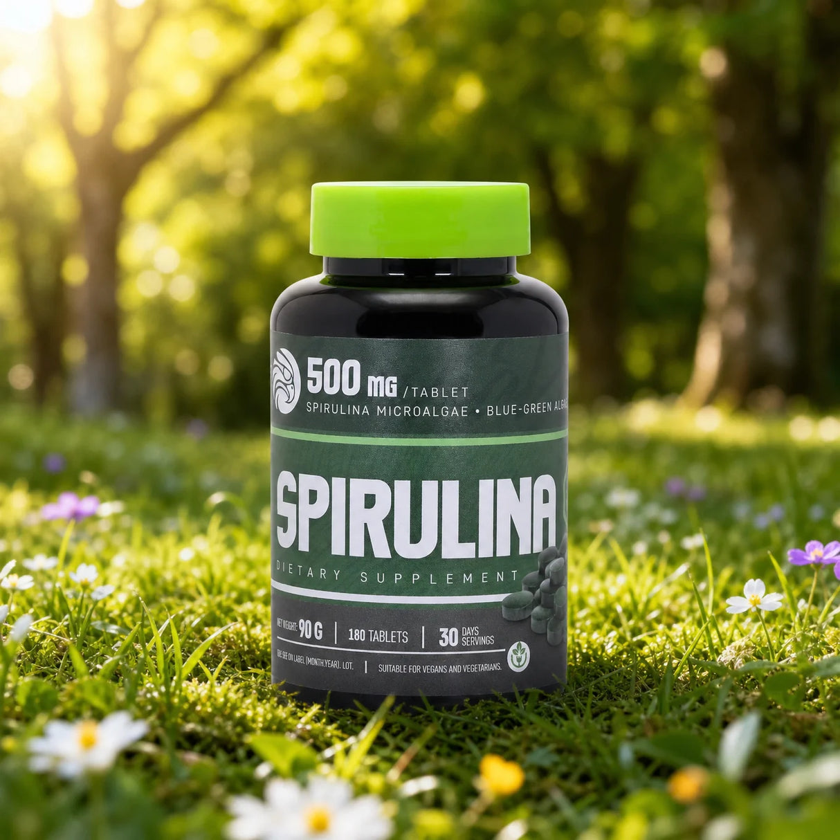 Mannavita Spirulina 500 mg tablety • 180 ks.