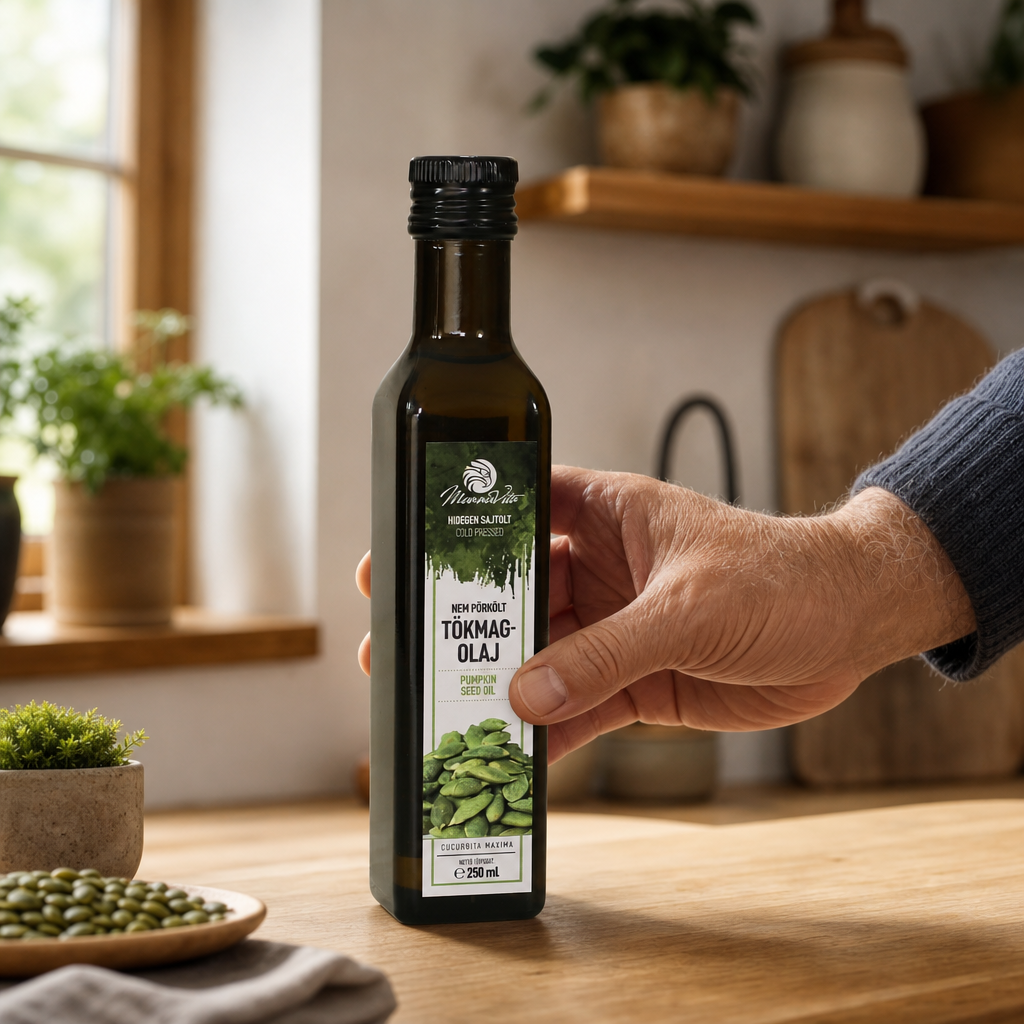 Mannavita maďarský za studena lisovaný dýňový olej • 250 ml