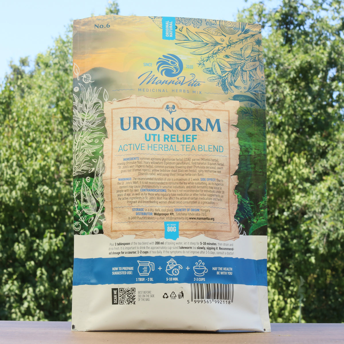 URONORM úleva při UTI aktivní bylinná čajová směs • 80g